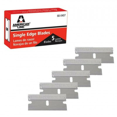 66-0407-CJAR - AccuTec® PRO - Aluminum Back  - Single Edge Razor Blades - 5